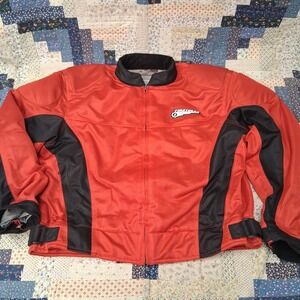 First Gear Motorcycle Protective Jacket Red Size 2XL SAFE Zip System Hypertex